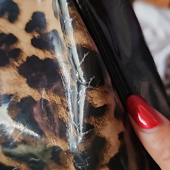 Nine West Leopard Purse + Clutch / Large Handbag - Picture 7 of 8